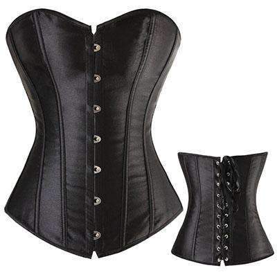 Bustier Lace up Boned Top Corset - EuphoricXstasy