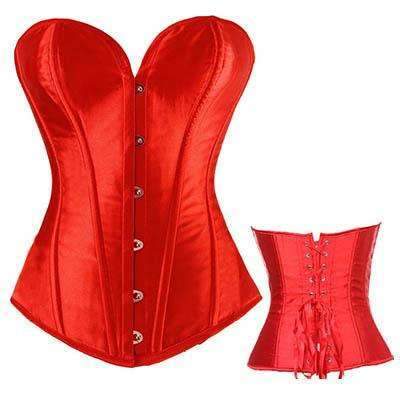 Bustier Lace up Boned Top Corset - EuphoricXstasy