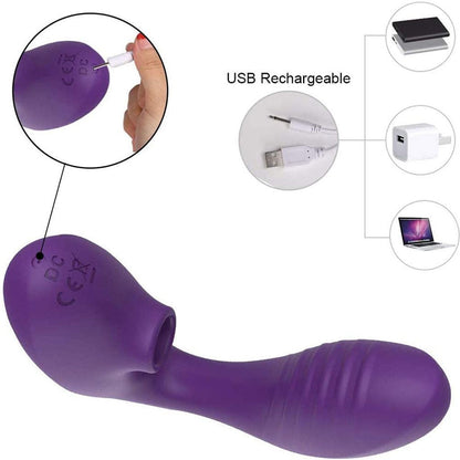 Rechargeable Clitoral Suction Vibrator - EuphoricXstasy