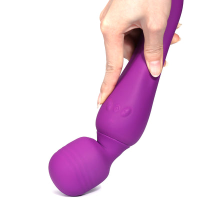 Rechargeable Silicone Massage Wand 38 Vibration Modes - EuphoricXstasy