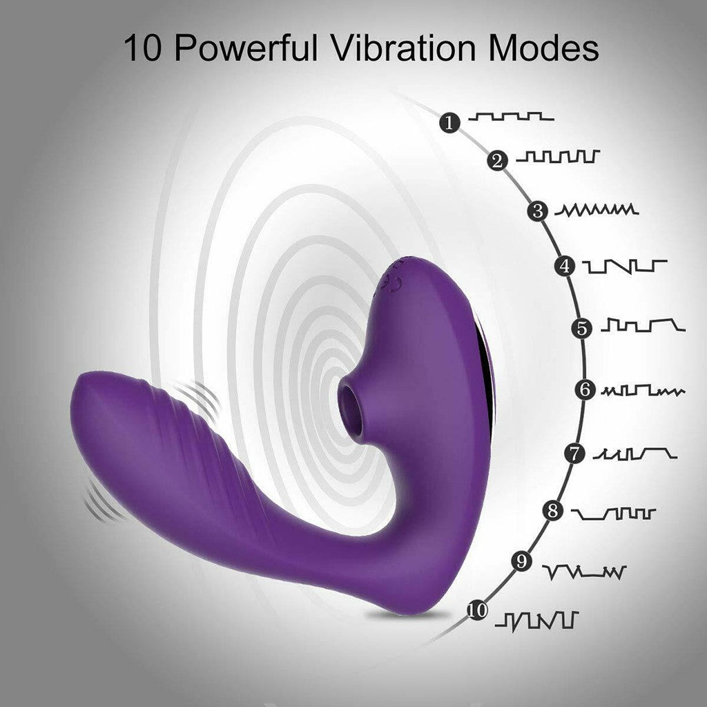 Rechargeable Clitoral Suction Vibrator - EuphoricXstasy